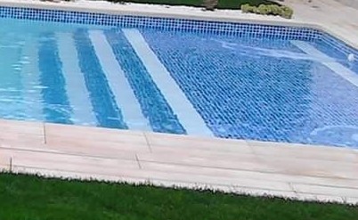 Tela Armada Estampada - Azul Greek